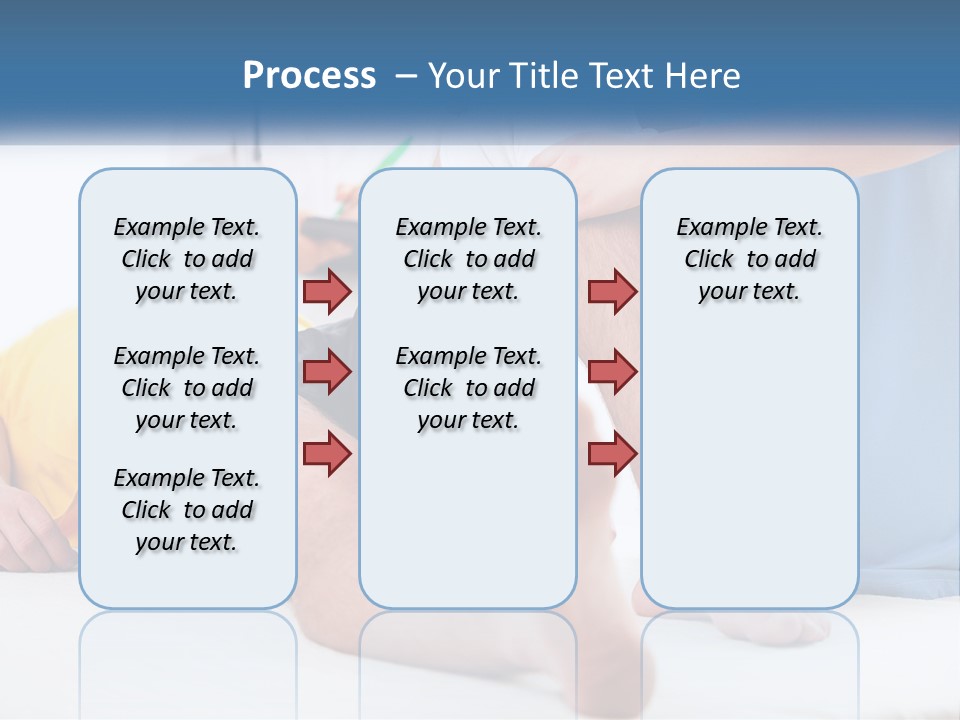 A Doctor Examining A Man's Leg With A Stethoscope PowerPoint Template