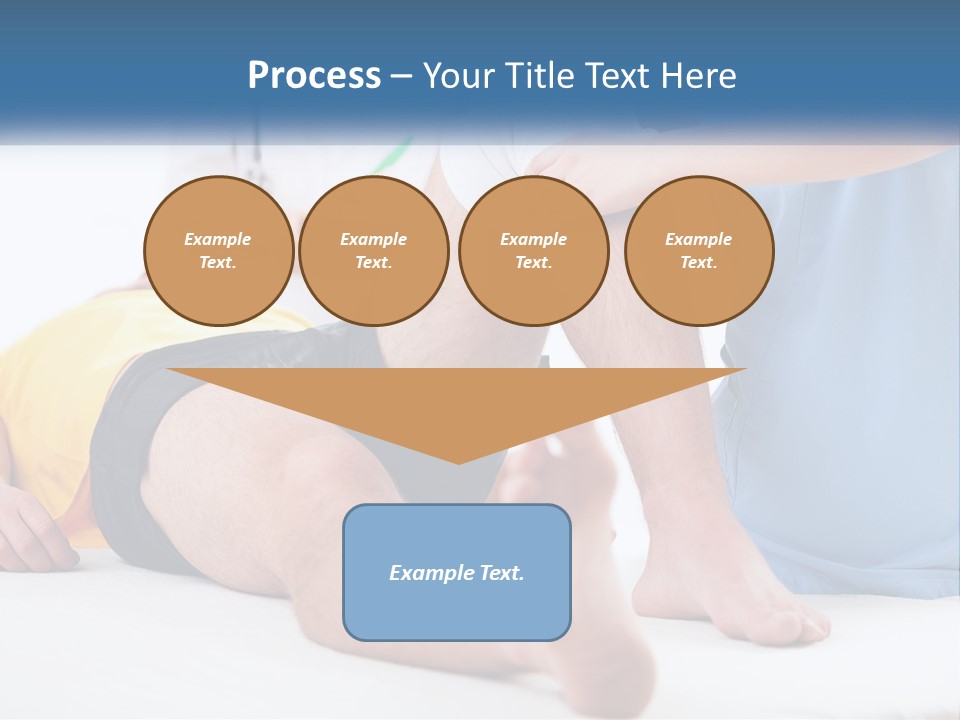 A Doctor Examining A Man's Leg With A Stethoscope PowerPoint Template