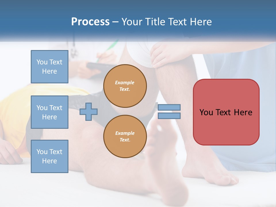 A Doctor Examining A Man's Leg With A Stethoscope PowerPoint Template