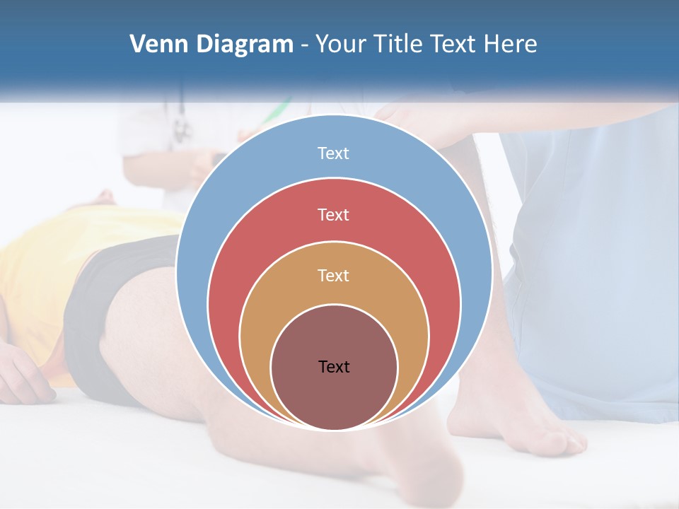 A Doctor Examining A Man's Leg With A Stethoscope PowerPoint Template