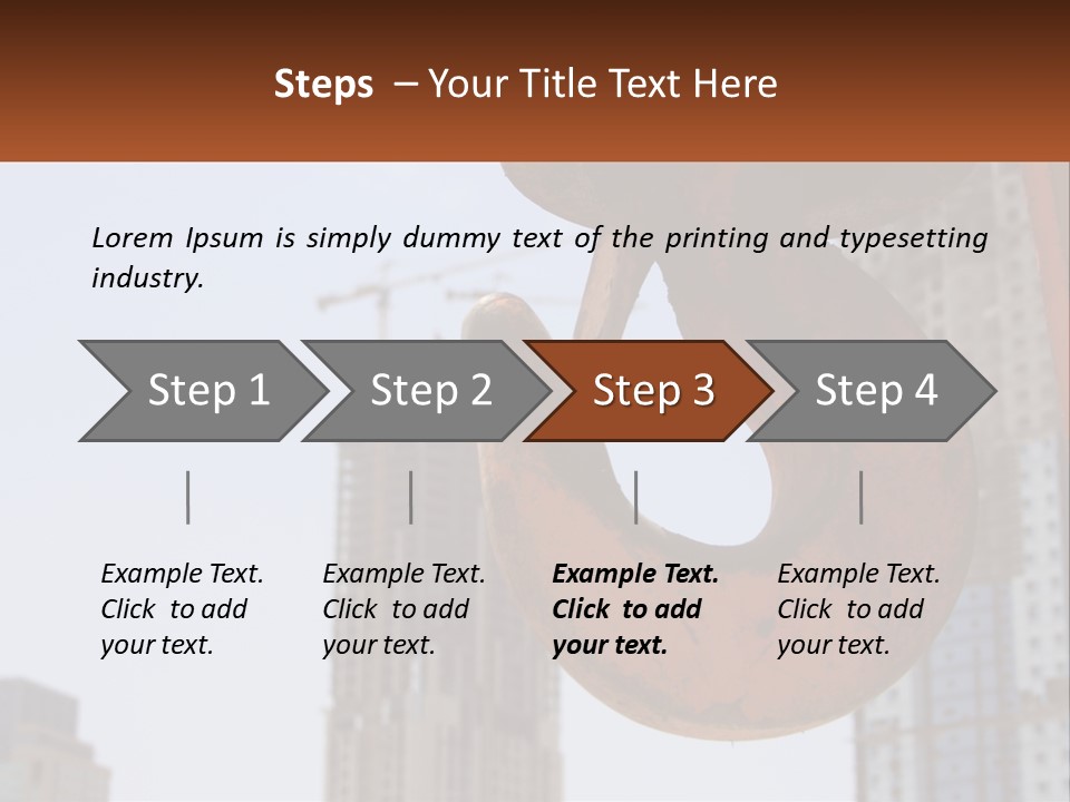 A Rusted Chain With A Building In The Background PowerPoint Template