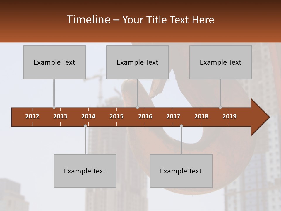 A Rusted Chain With A Building In The Background PowerPoint Template