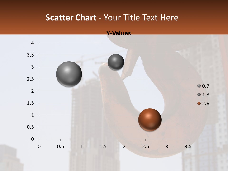 A Rusted Chain With A Building In The Background PowerPoint Template