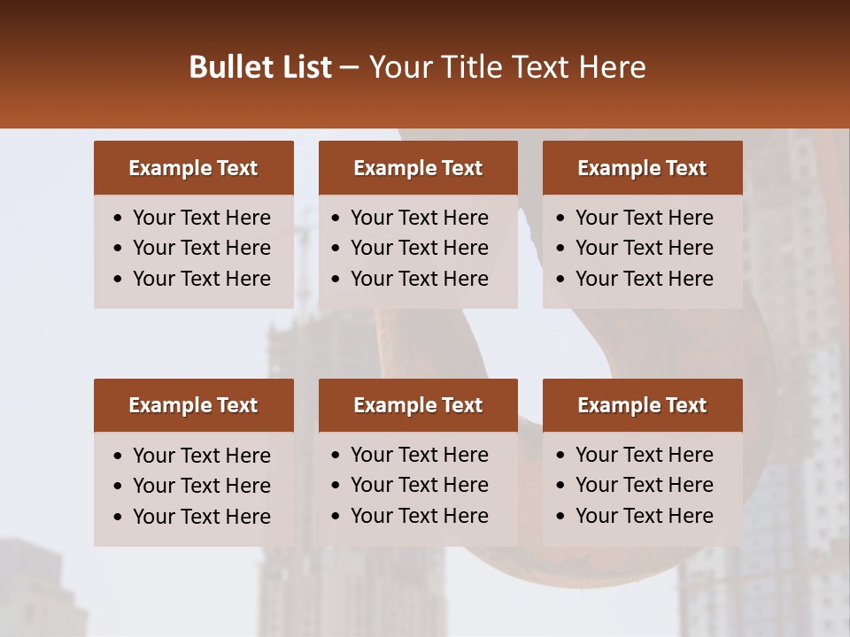 A Rusted Chain With A Building In The Background PowerPoint Template