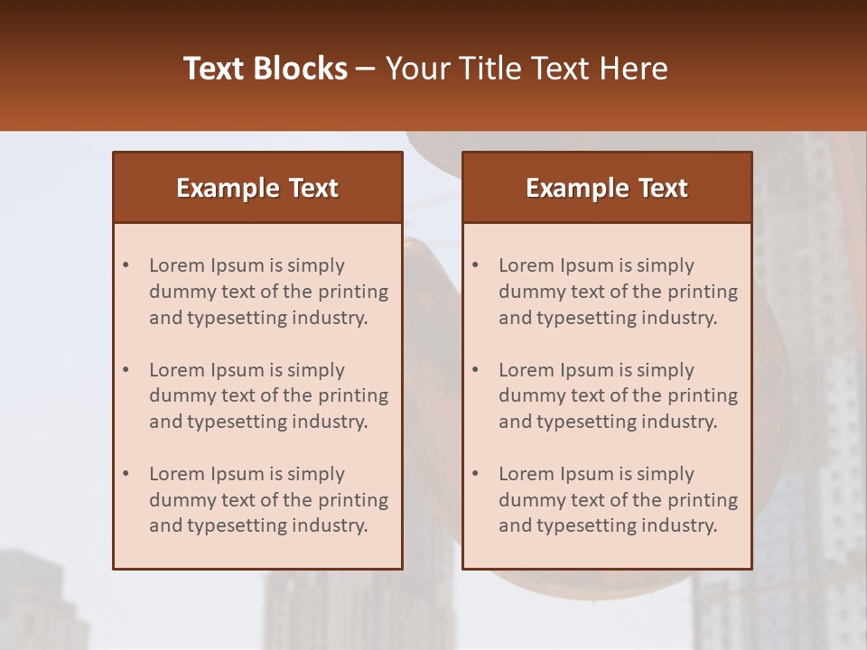 A Rusted Chain With A Building In The Background PowerPoint Template