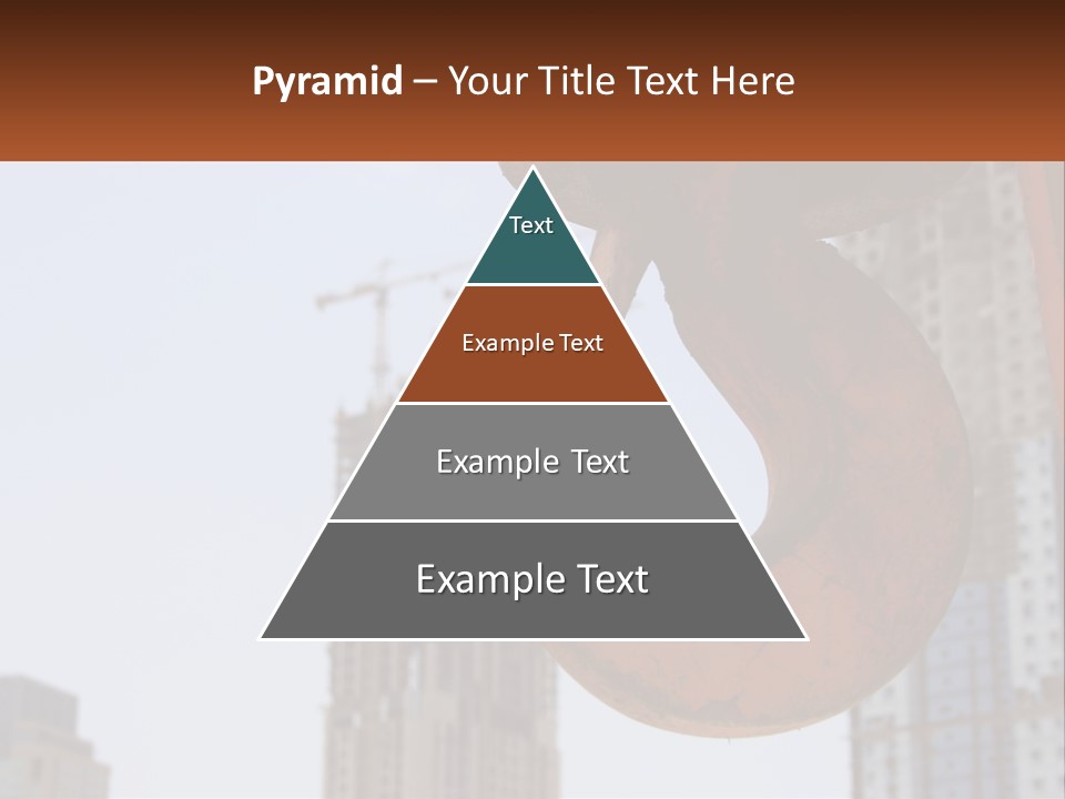 A Rusted Chain With A Building In The Background PowerPoint Template