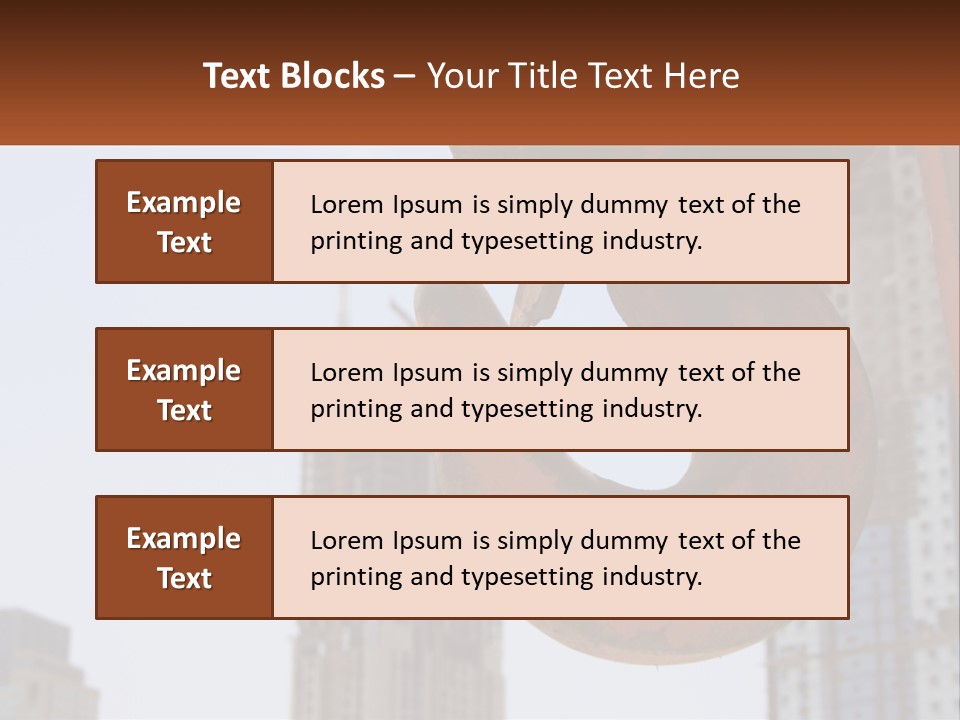 A Rusted Chain With A Building In The Background PowerPoint Template