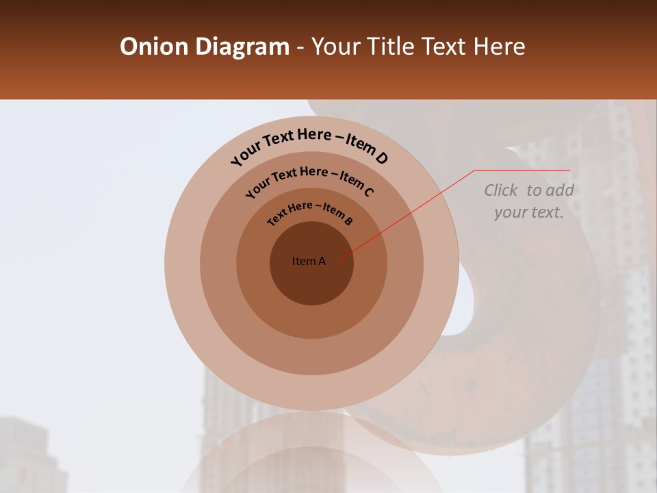 A Rusted Chain With A Building In The Background PowerPoint Template