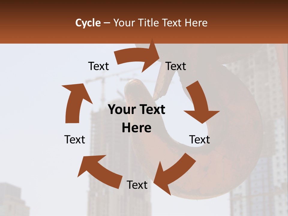 A Rusted Chain With A Building In The Background PowerPoint Template