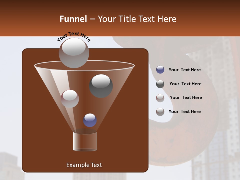 A Rusted Chain With A Building In The Background PowerPoint Template
