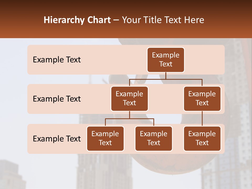 A Rusted Chain With A Building In The Background PowerPoint Template