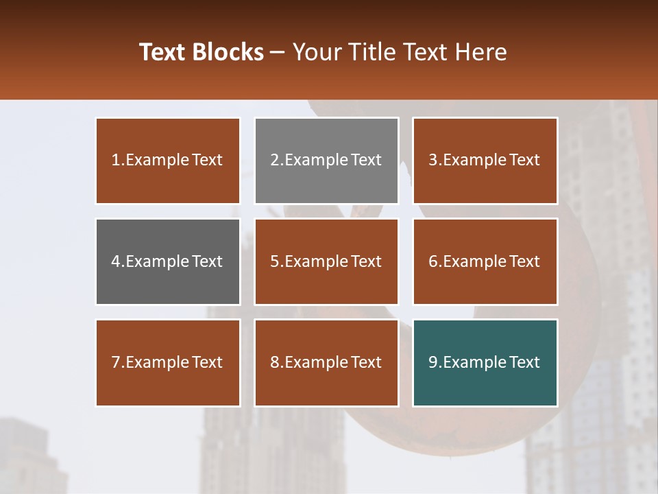 A Rusted Chain With A Building In The Background PowerPoint Template