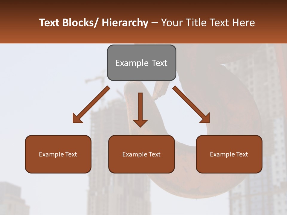 A Rusted Chain With A Building In The Background PowerPoint Template