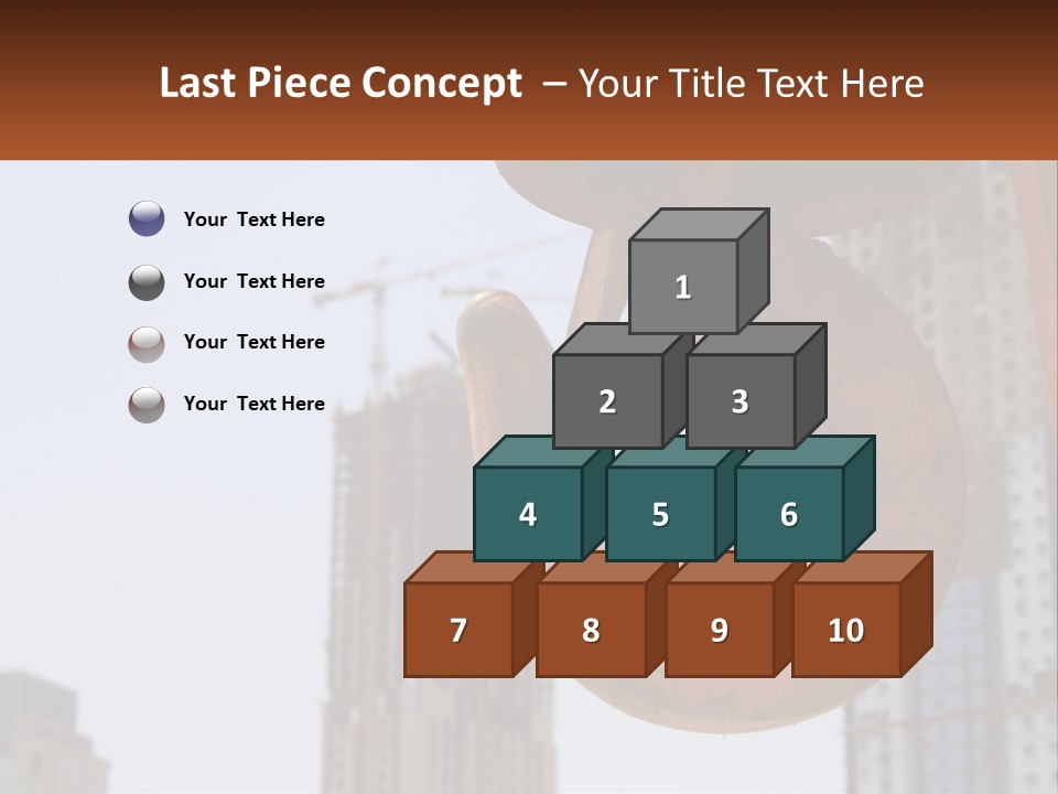 A Rusted Chain With A Building In The Background PowerPoint Template