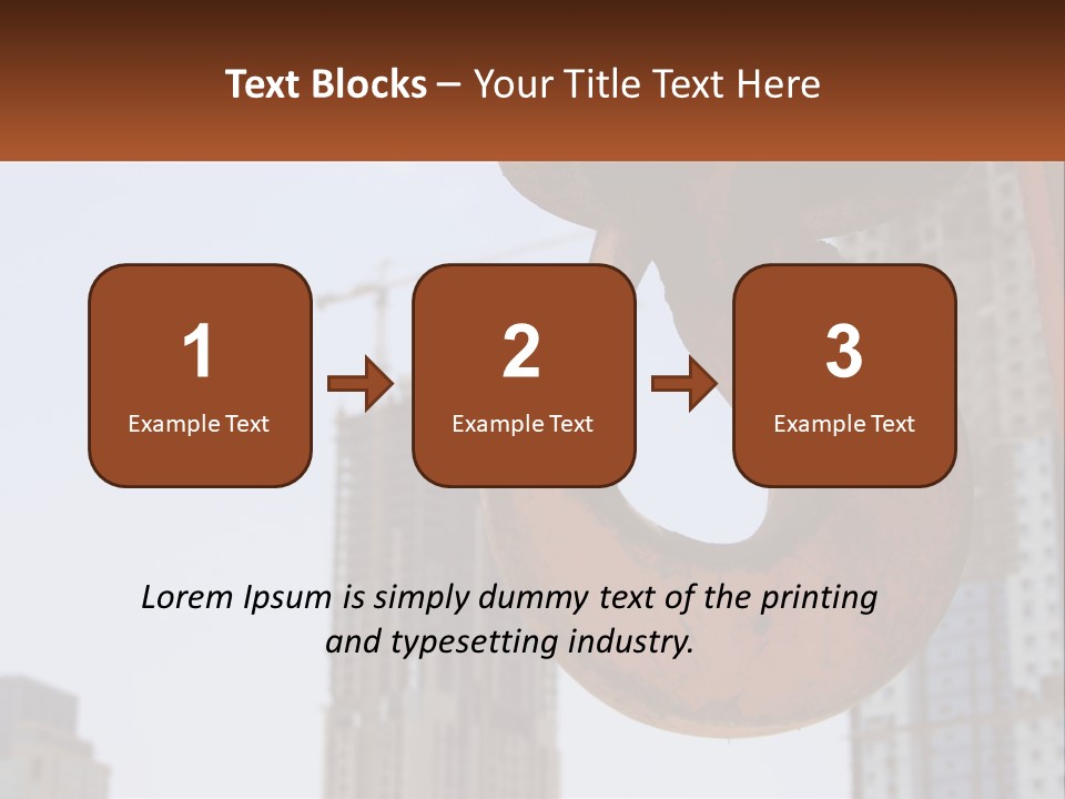 A Rusted Chain With A Building In The Background PowerPoint Template