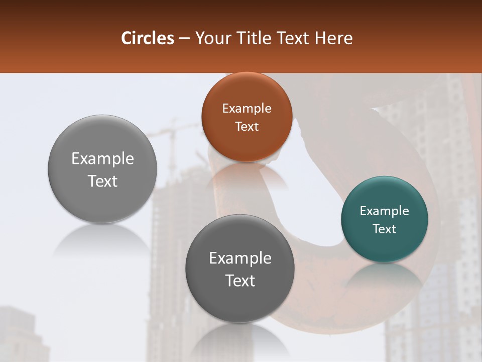 A Rusted Chain With A Building In The Background PowerPoint Template