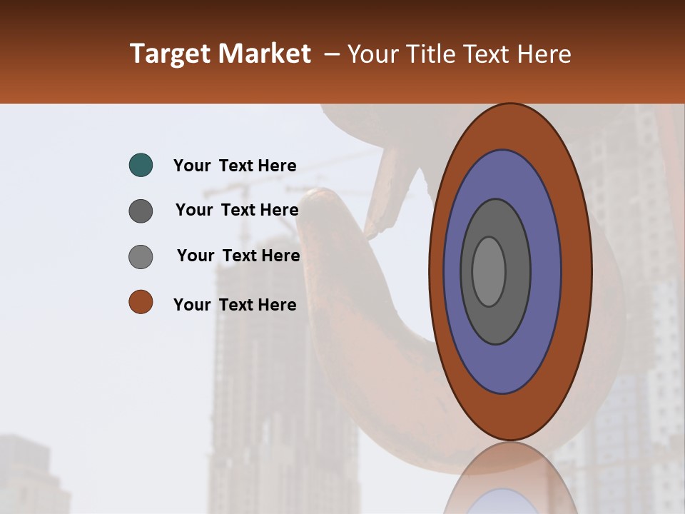 A Rusted Chain With A Building In The Background PowerPoint Template