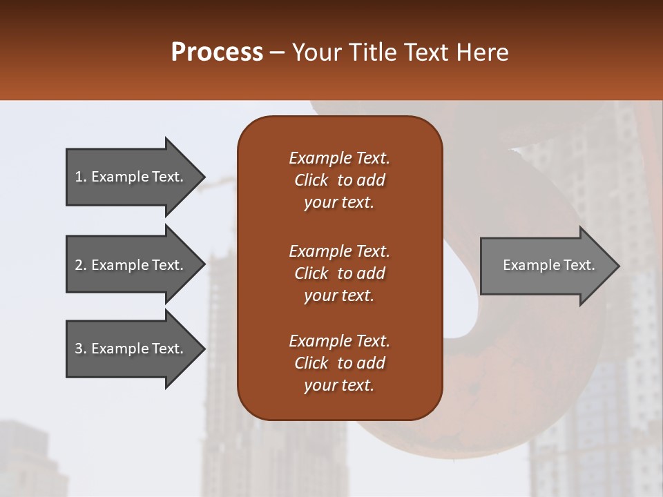 A Rusted Chain With A Building In The Background PowerPoint Template