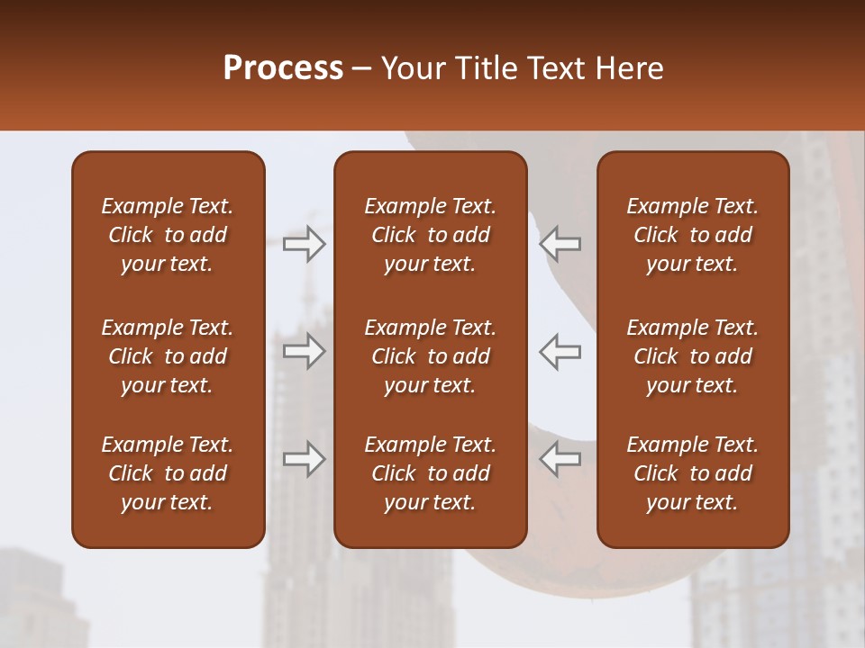 A Rusted Chain With A Building In The Background PowerPoint Template