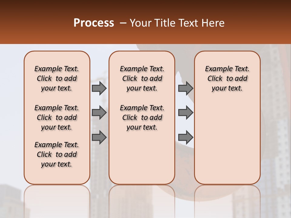 A Rusted Chain With A Building In The Background PowerPoint Template