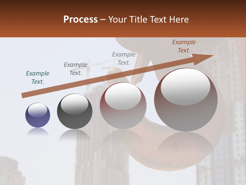 A Rusted Chain With A Building In The Background PowerPoint Template