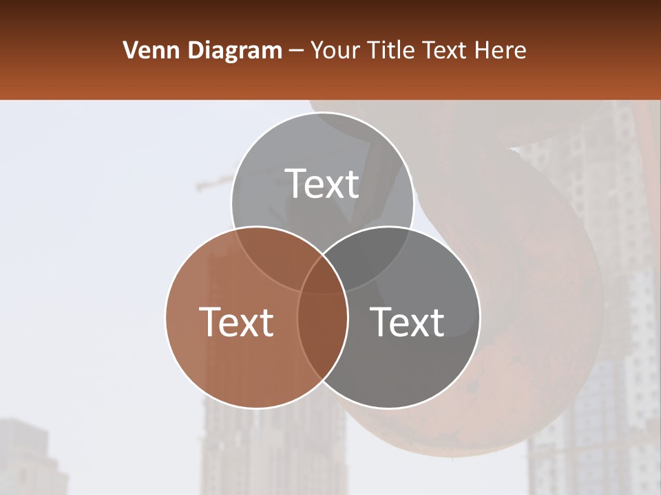 A Rusted Chain With A Building In The Background PowerPoint Template