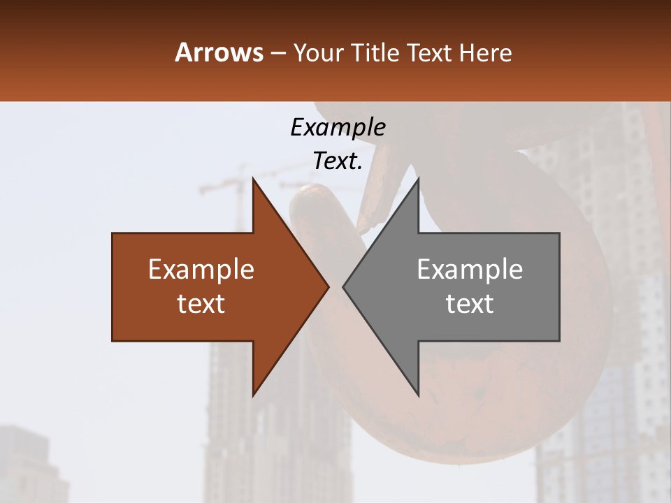 A Rusted Chain With A Building In The Background PowerPoint Template