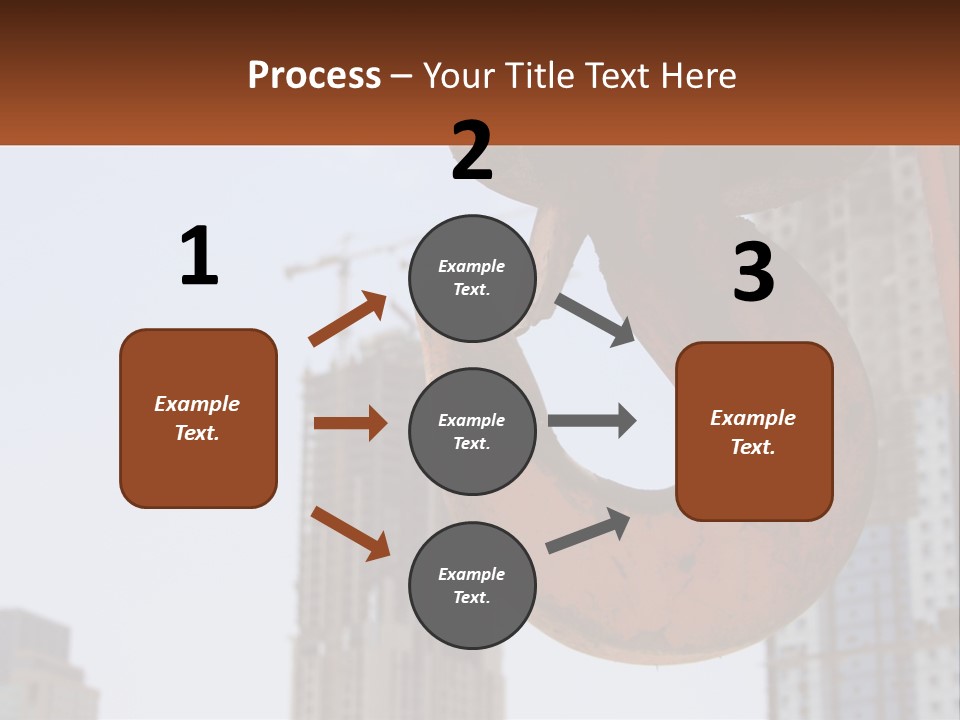 A Rusted Chain With A Building In The Background PowerPoint Template