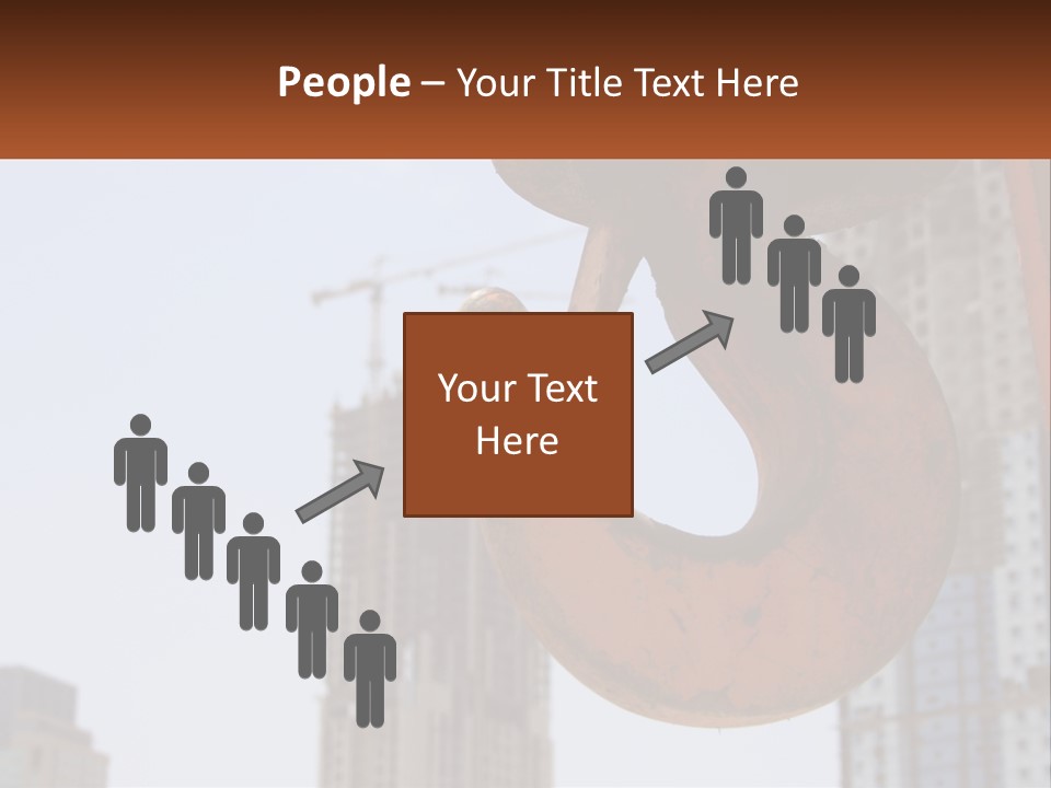 A Rusted Chain With A Building In The Background PowerPoint Template