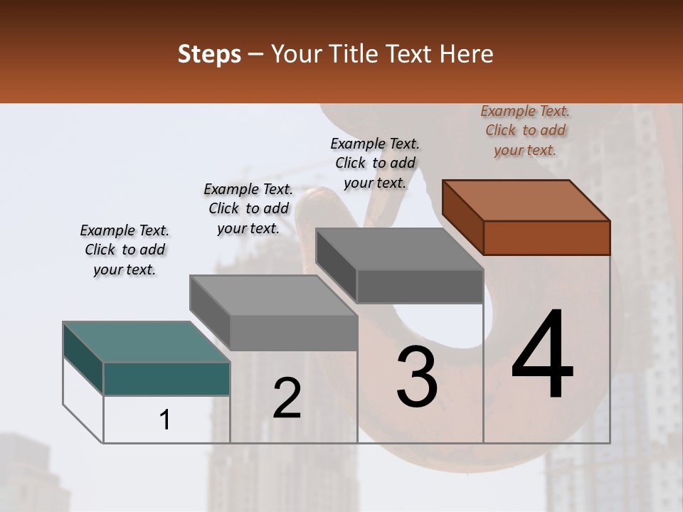 A Rusted Chain With A Building In The Background PowerPoint Template
