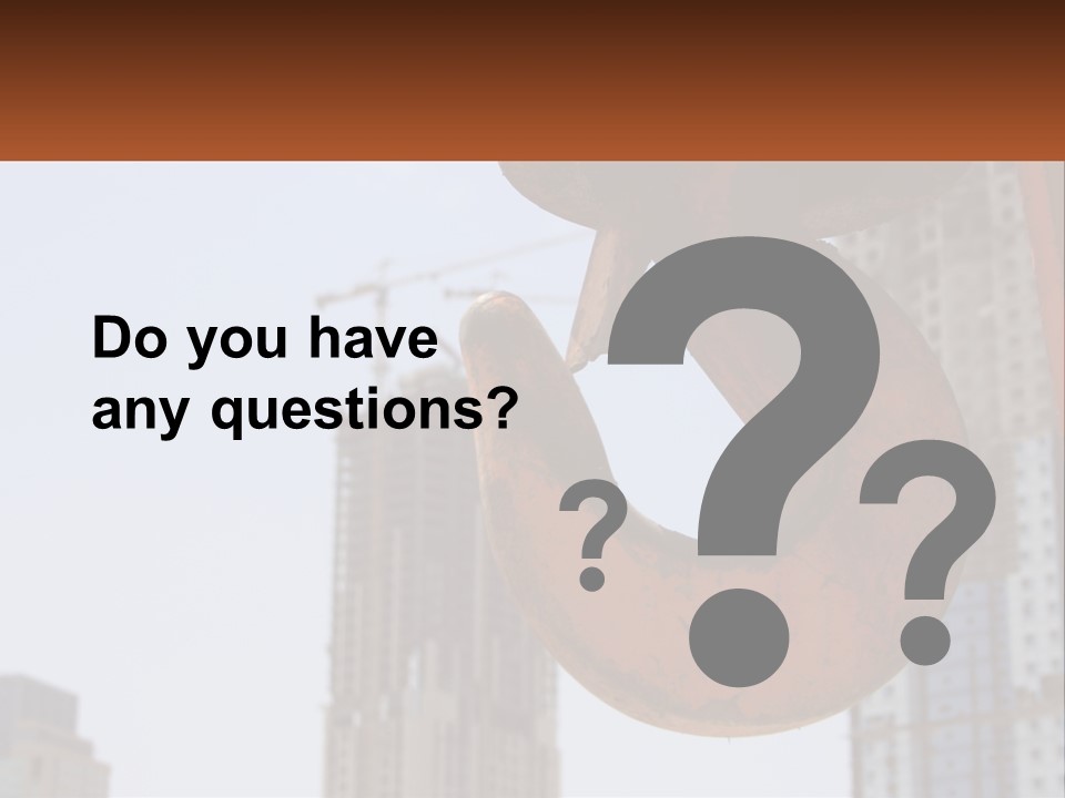 A Rusted Chain With A Building In The Background PowerPoint Template