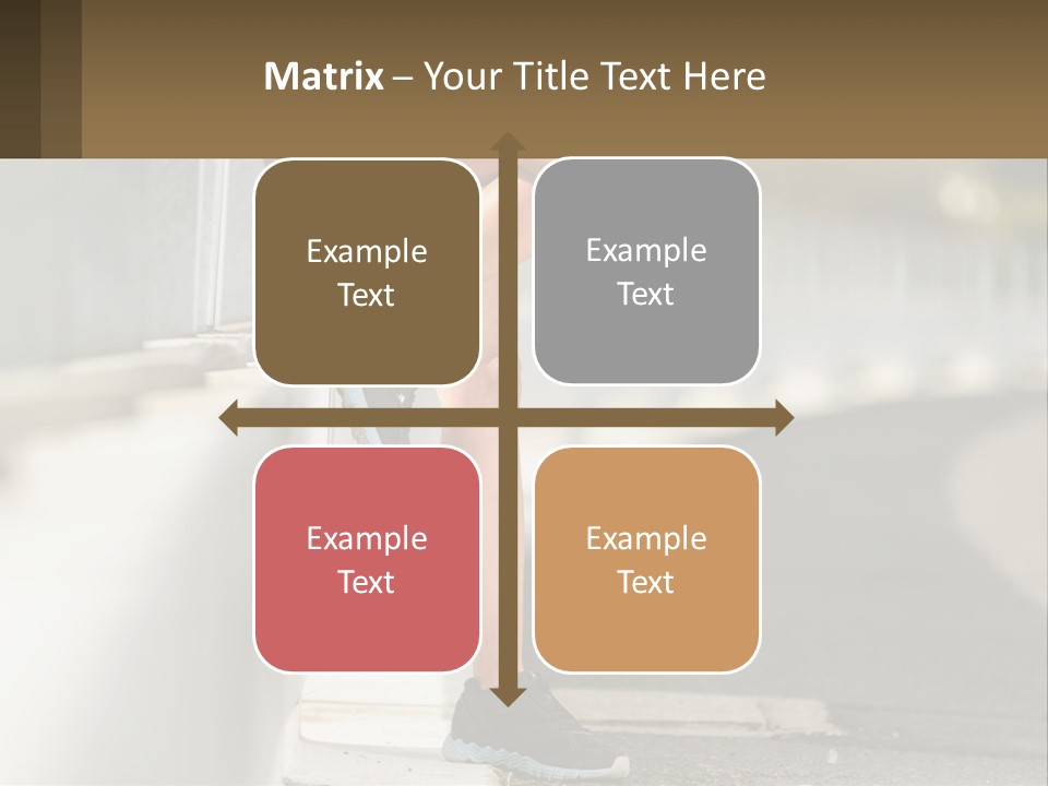 A Person Sitting On A Wall With Their Legs Crossed PowerPoint Template