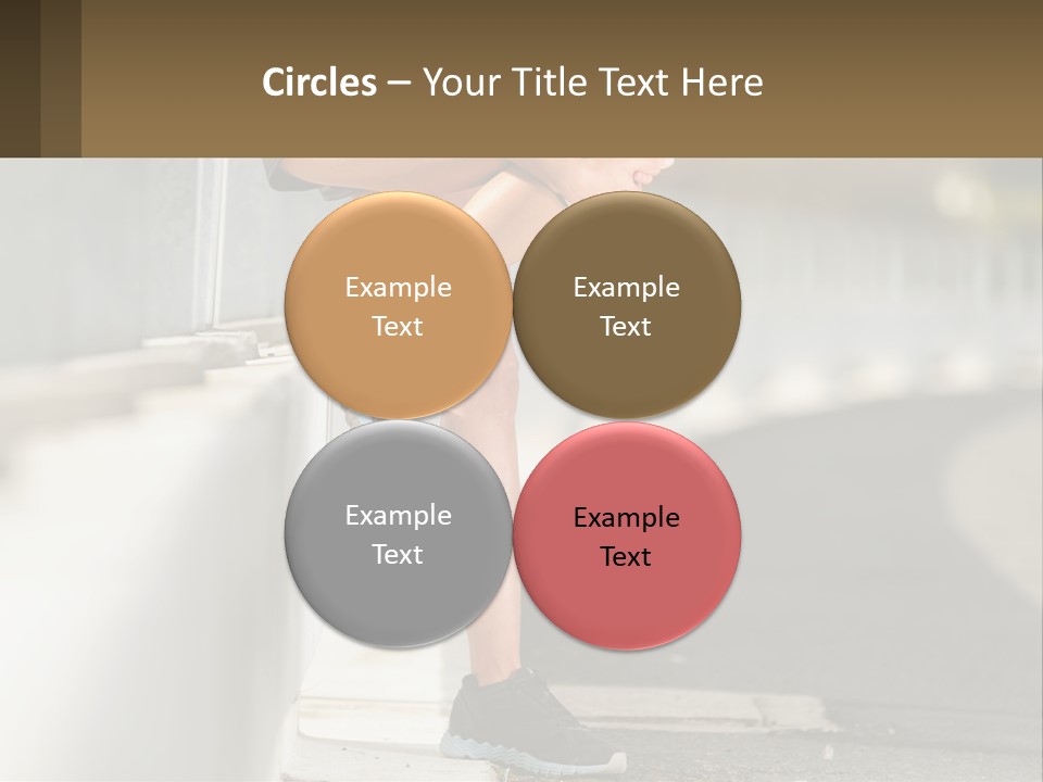 A Person Sitting On A Wall With Their Legs Crossed PowerPoint Template