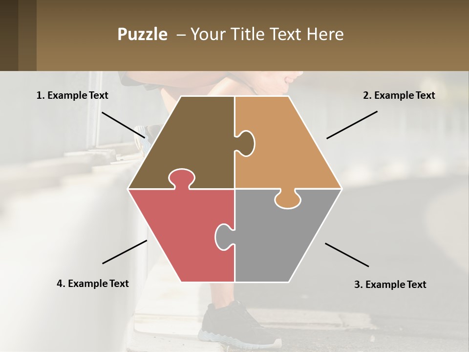 A Person Sitting On A Wall With Their Legs Crossed PowerPoint Template