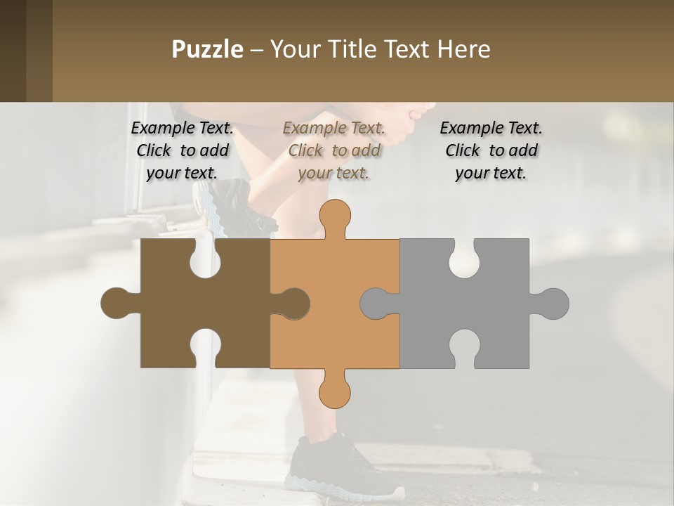 A Person Sitting On A Wall With Their Legs Crossed PowerPoint Template