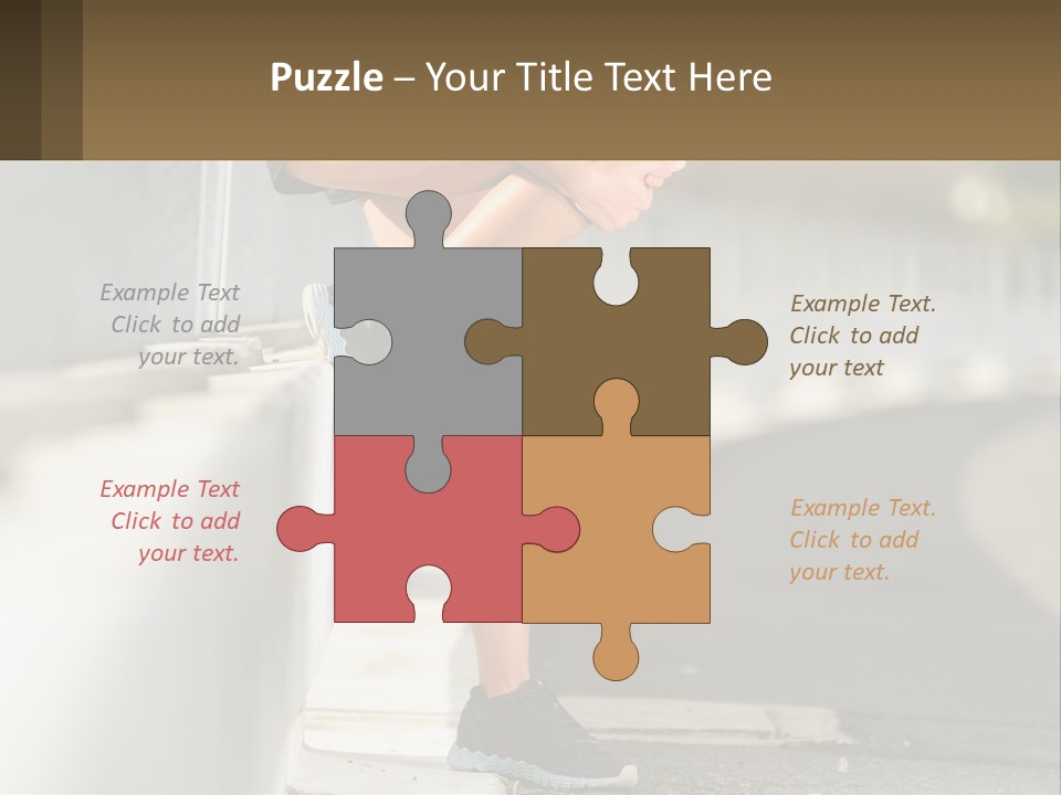 A Person Sitting On A Wall With Their Legs Crossed PowerPoint Template