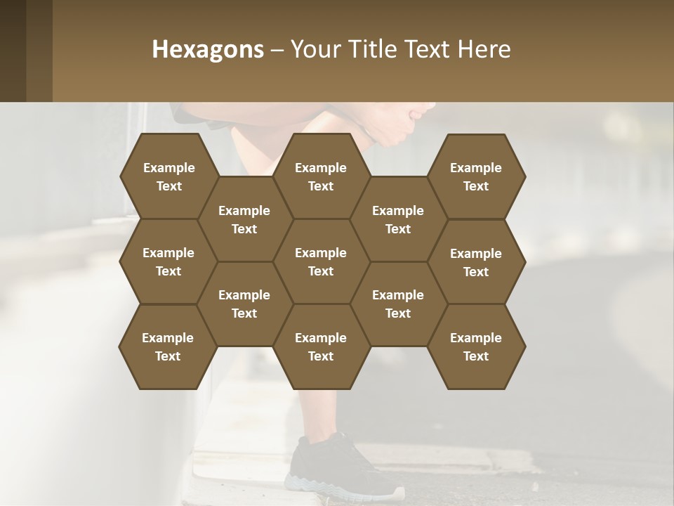 A Person Sitting On A Wall With Their Legs Crossed PowerPoint Template