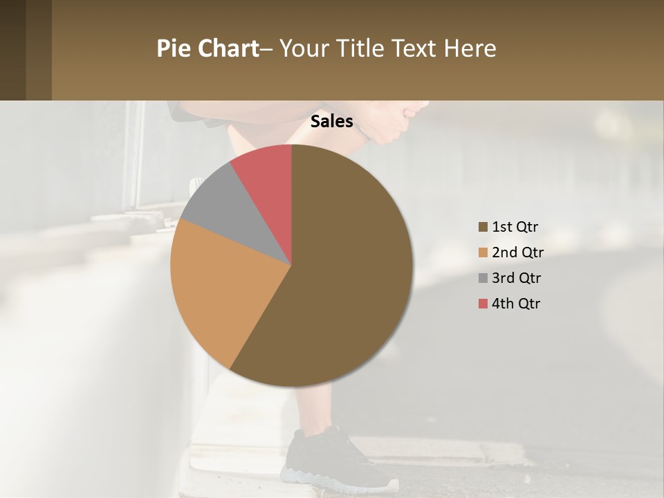 A Person Sitting On A Wall With Their Legs Crossed PowerPoint Template