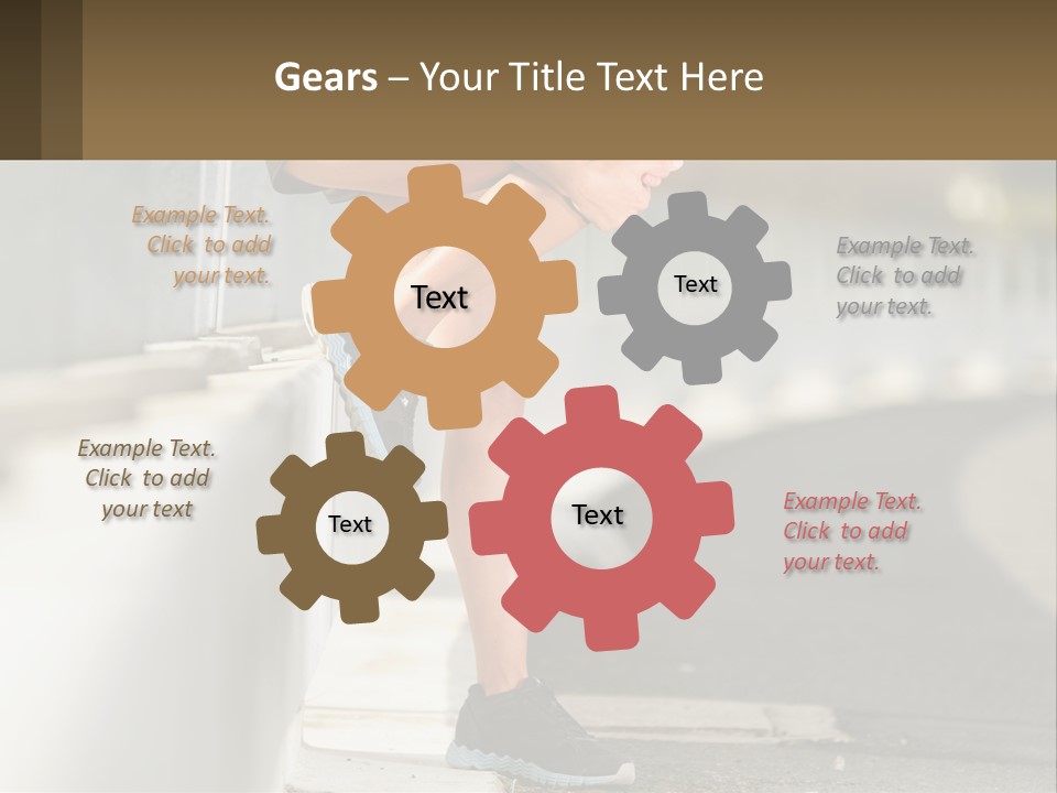 A Person Sitting On A Wall With Their Legs Crossed PowerPoint Template