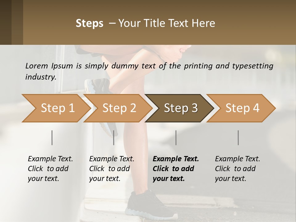 A Person Sitting On A Wall With Their Legs Crossed PowerPoint Template