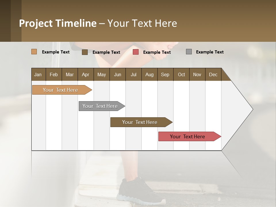 A Person Sitting On A Wall With Their Legs Crossed PowerPoint Template