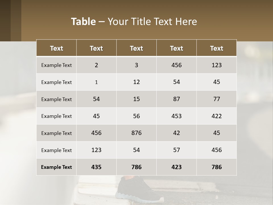 A Person Sitting On A Wall With Their Legs Crossed PowerPoint Template