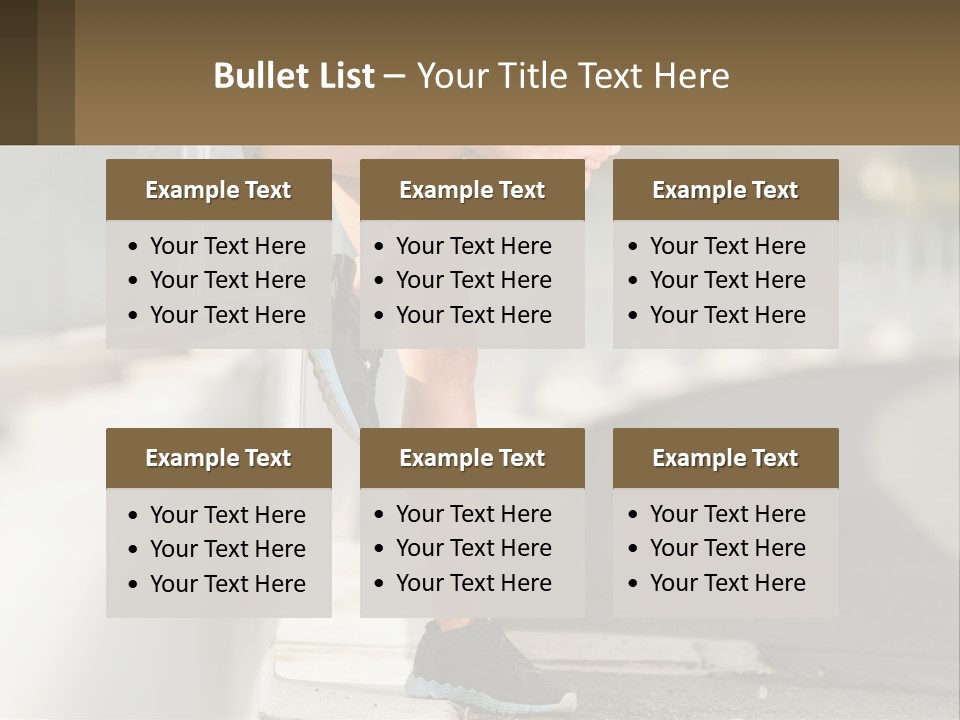 A Person Sitting On A Wall With Their Legs Crossed PowerPoint Template