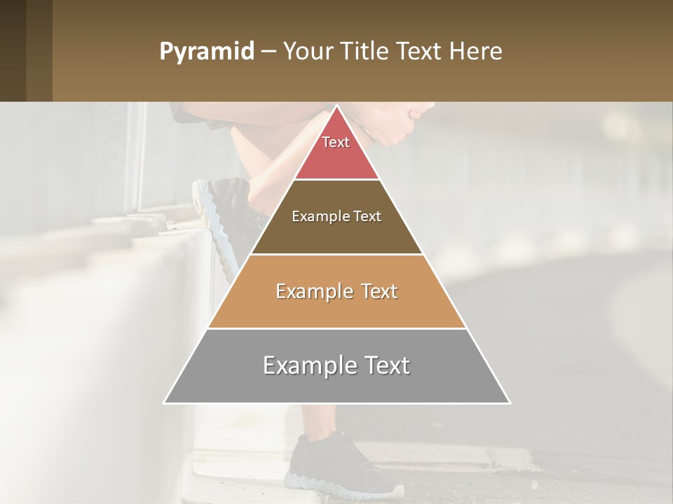 A Person Sitting On A Wall With Their Legs Crossed PowerPoint Template