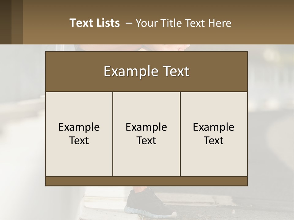 A Person Sitting On A Wall With Their Legs Crossed PowerPoint Template