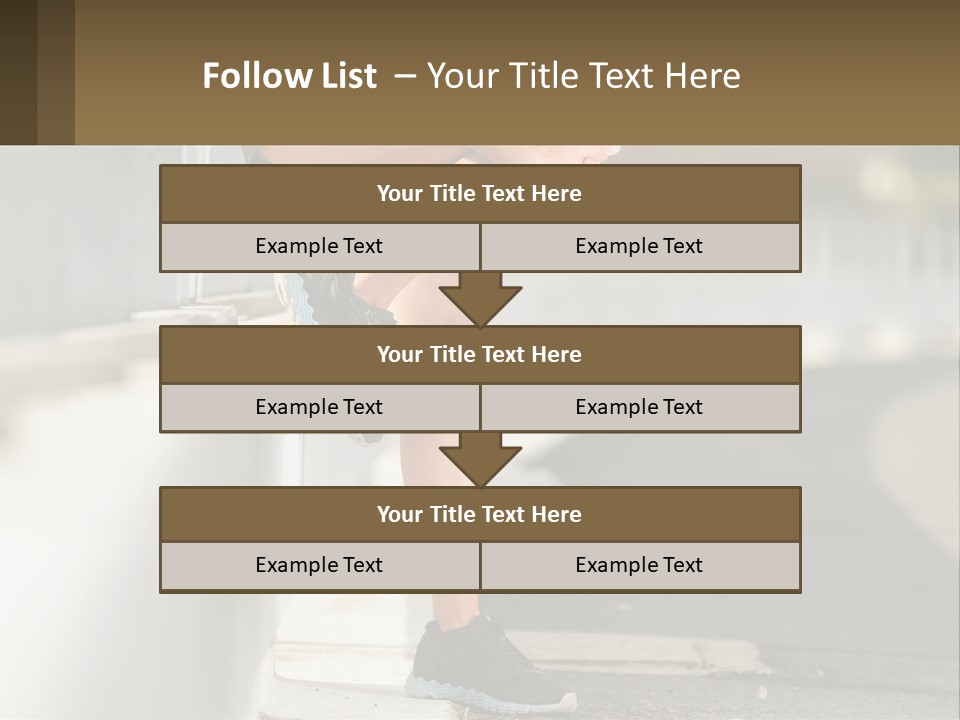 A Person Sitting On A Wall With Their Legs Crossed PowerPoint Template