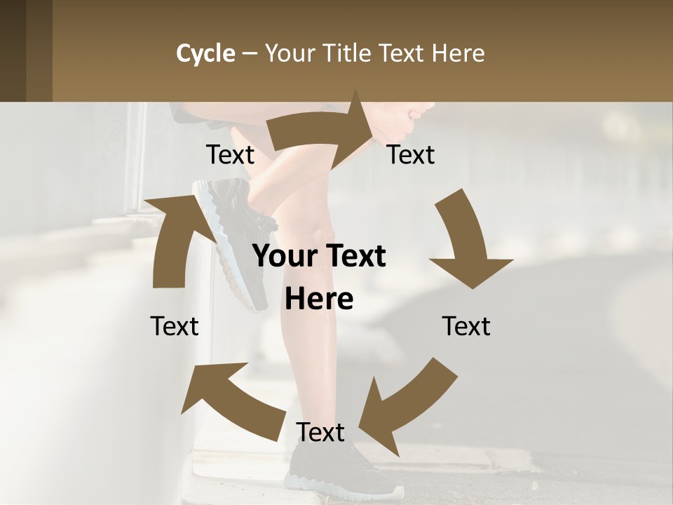 A Person Sitting On A Wall With Their Legs Crossed PowerPoint Template