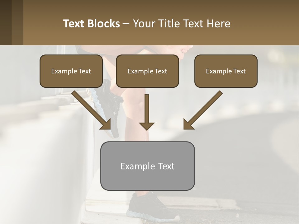 A Person Sitting On A Wall With Their Legs Crossed PowerPoint Template