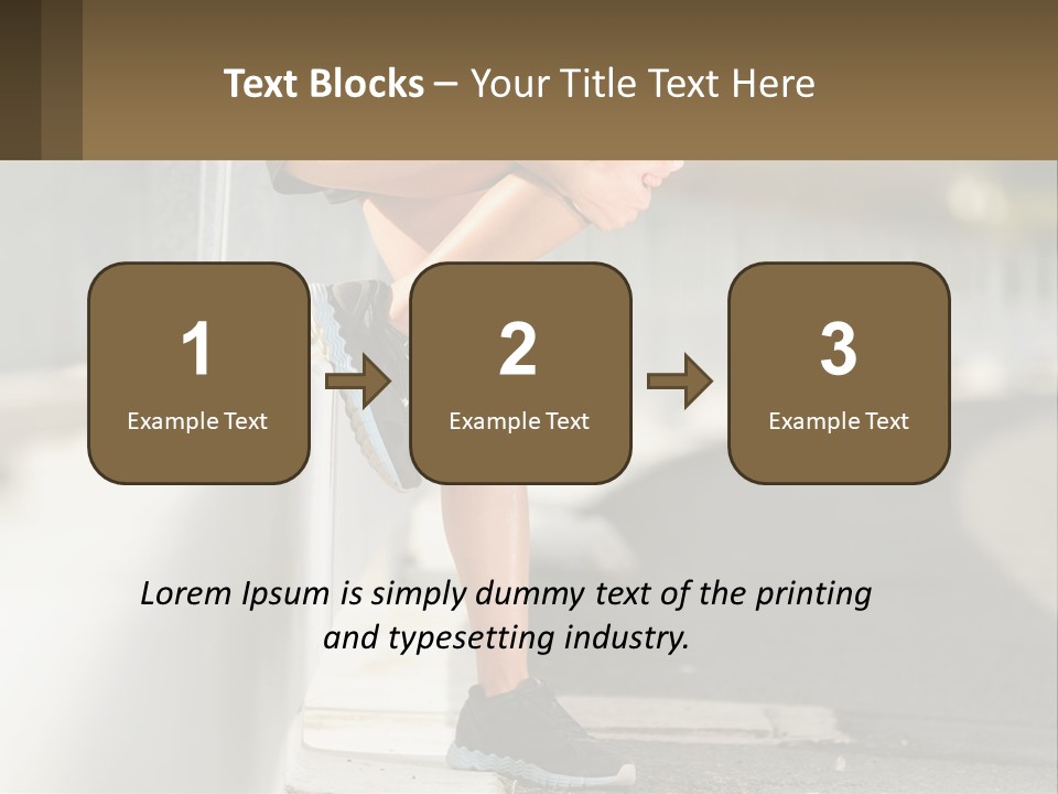 A Person Sitting On A Wall With Their Legs Crossed PowerPoint Template
