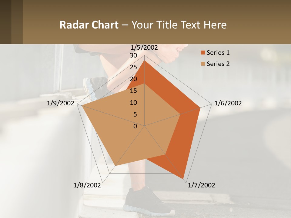 A Person Sitting On A Wall With Their Legs Crossed PowerPoint Template